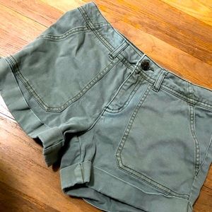 Olive green shorts